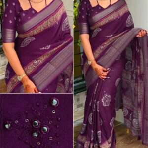 TEJASHEINI DESIGN SAREE PURA MUL COTTON