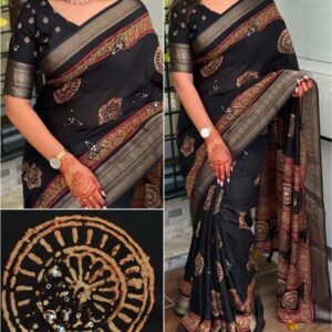 TEJASHEINI DESIGN SAREE PURA MUL COTTON